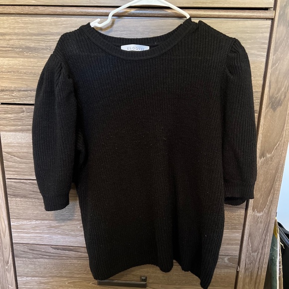 Sweaters - Black T-shirt Sweater